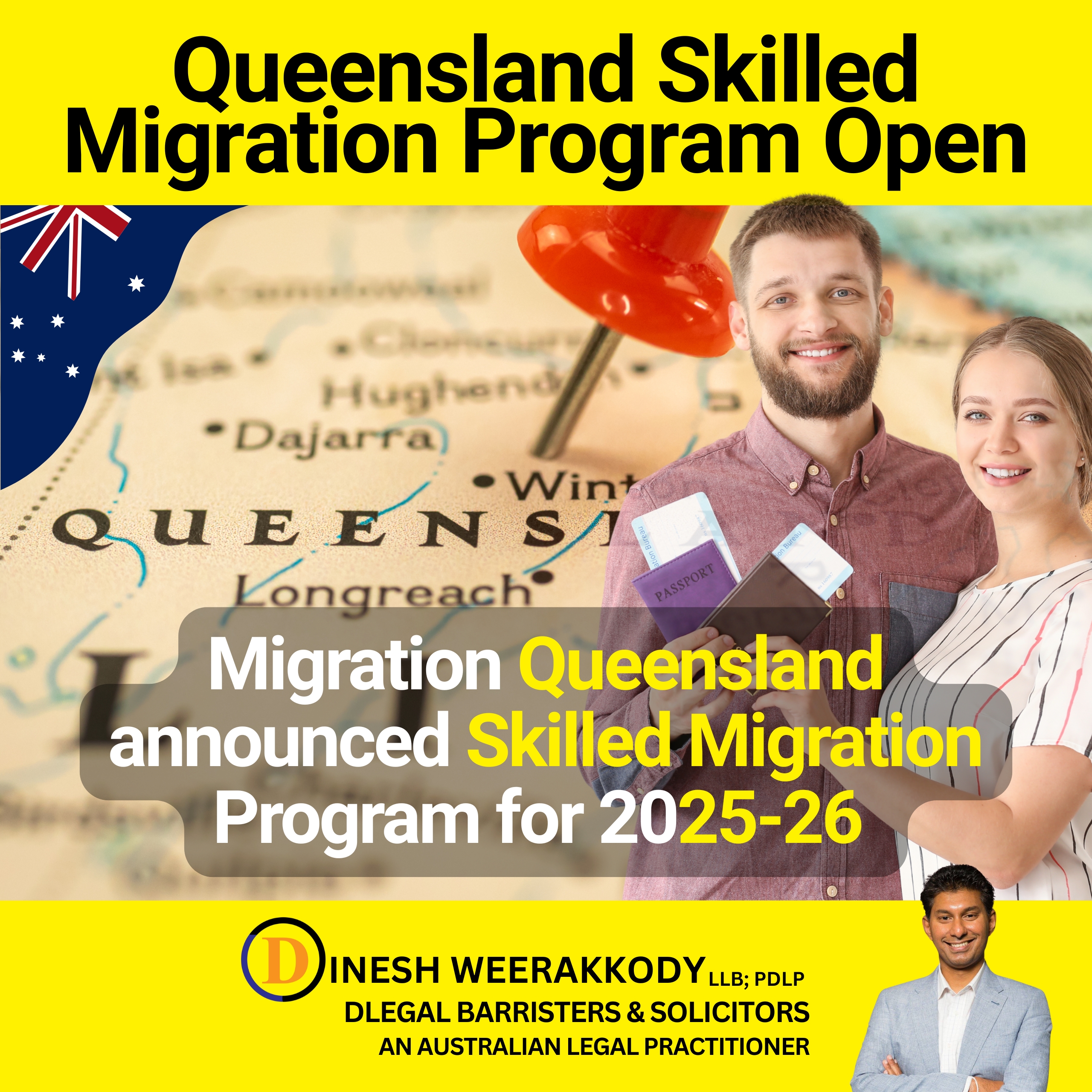 Migration Queensland announced that the Queensland Skilled Migration Program for 2025-26
