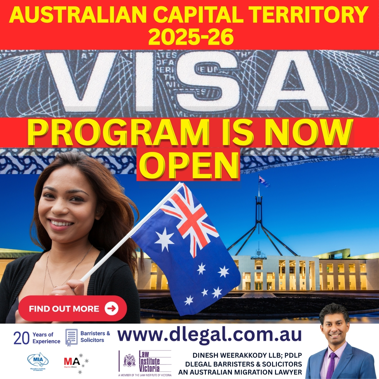 Australian Capital Territory (Canberra) State Migration Visa