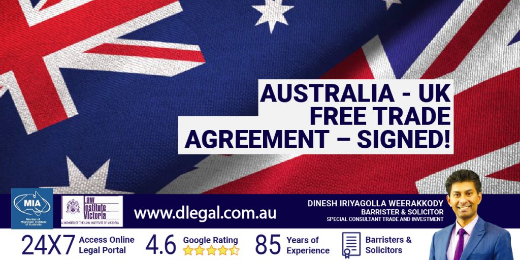 Australia - UK Free Trade Agreement – signed! - Australian immigration ...