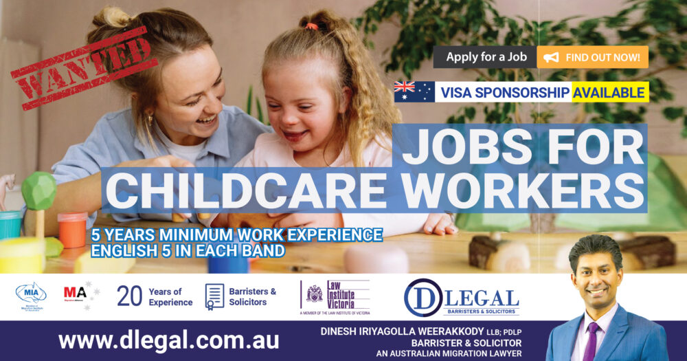 Child Care Worker Immigration to Australia ANZSCO 421111