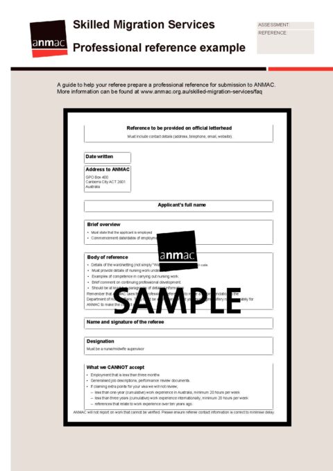 ANMAC Skills Assessment Checklist