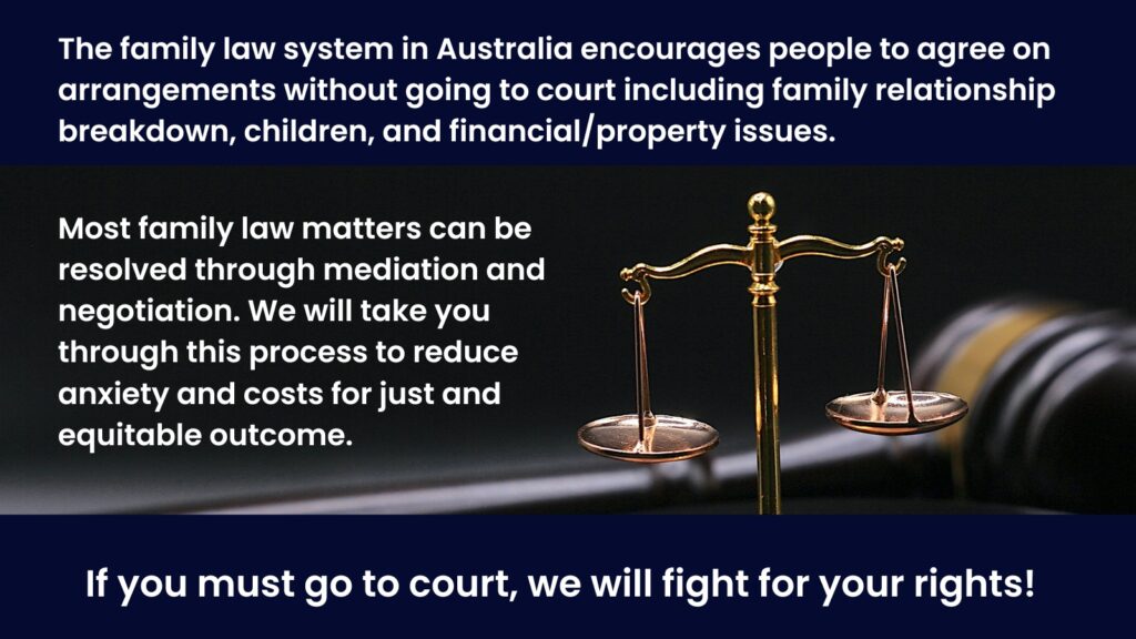 The family law system in Australia